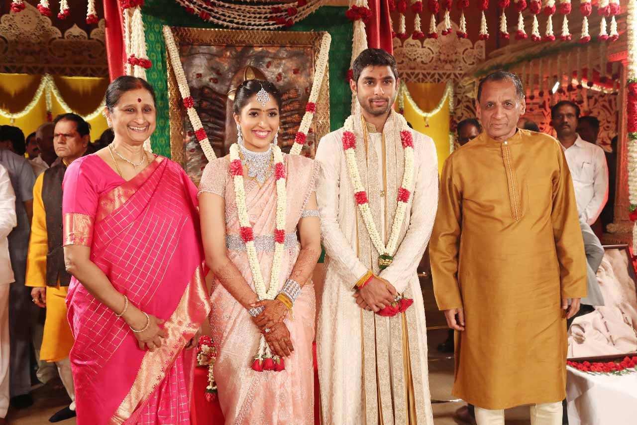Shrita Reddy Marriage ceremony of Anindith Reddy and Shriya Bhupal at Hitex ...