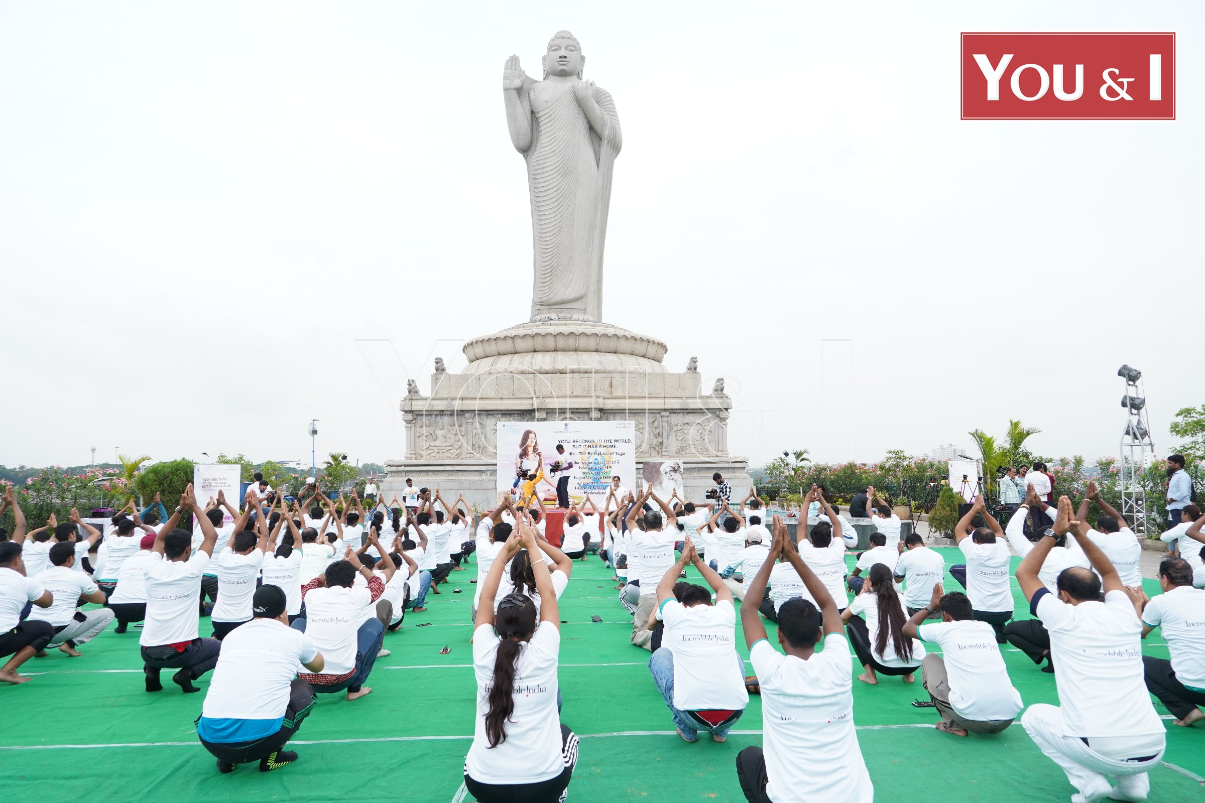 International Yoga Day at Budhha Statute – You and I