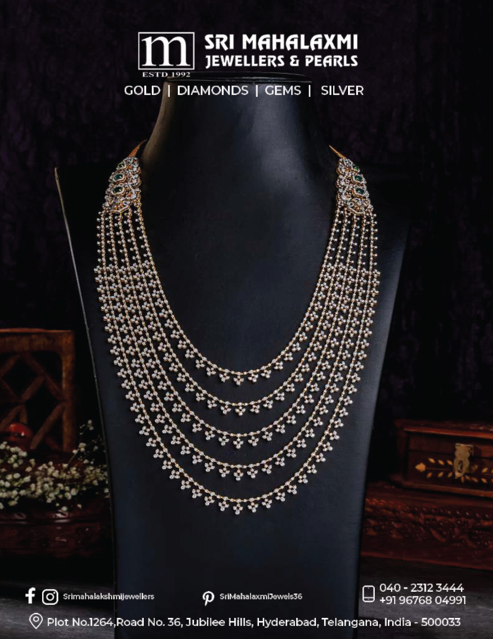 Jubilee Hills Mahalaxmi Jewellers And Pearls Jewellery Showrooms Sri  Mahalaxmi Jewellers Jubilee Hills