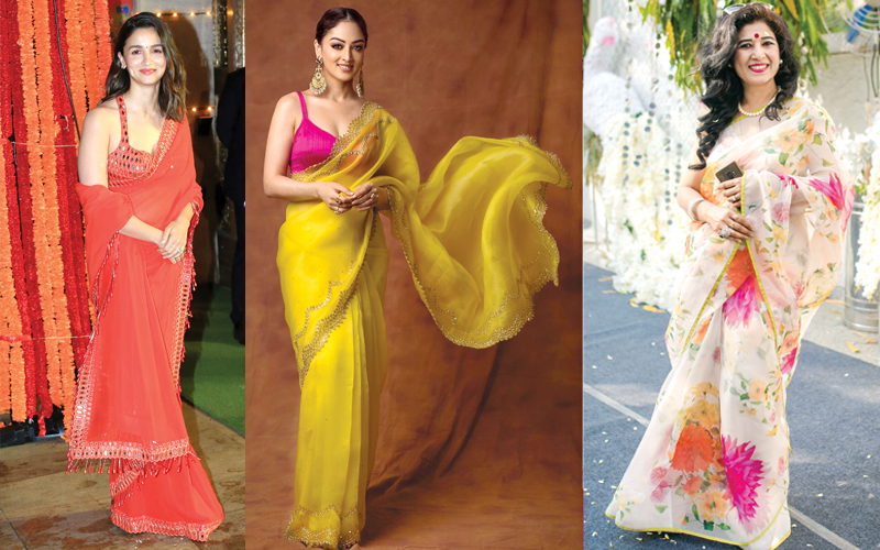 Elegant sarees – Katrina Kaif, Sandeepa Dhar, Indu Agarwal, Rajkumari ...